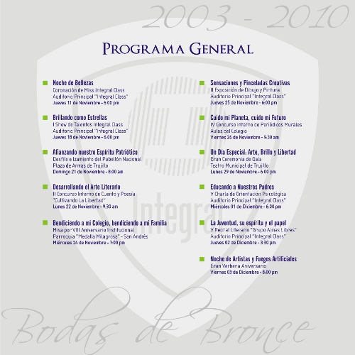 BODAS DE  BRONCE