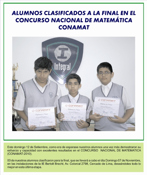 Premiación CONAMAT