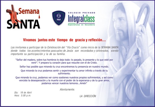 INVITACIÓN DE SEMANA SANTA