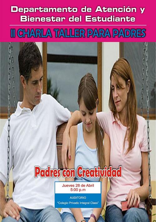 II CHARLA TALLER PARA PADRES