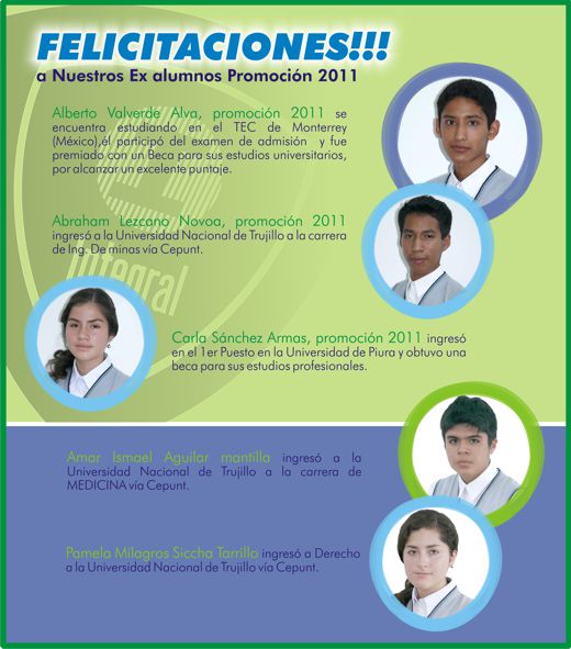 FELICITACIONES INGRESANTES 2011