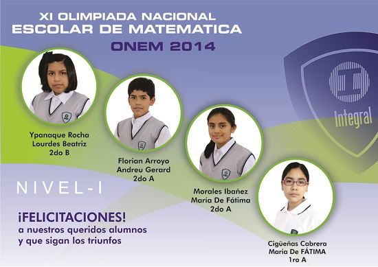  XI OLIMPIADA NACIONAL ESCOLAR DE MATEMÁTICA - ONEM 2014 